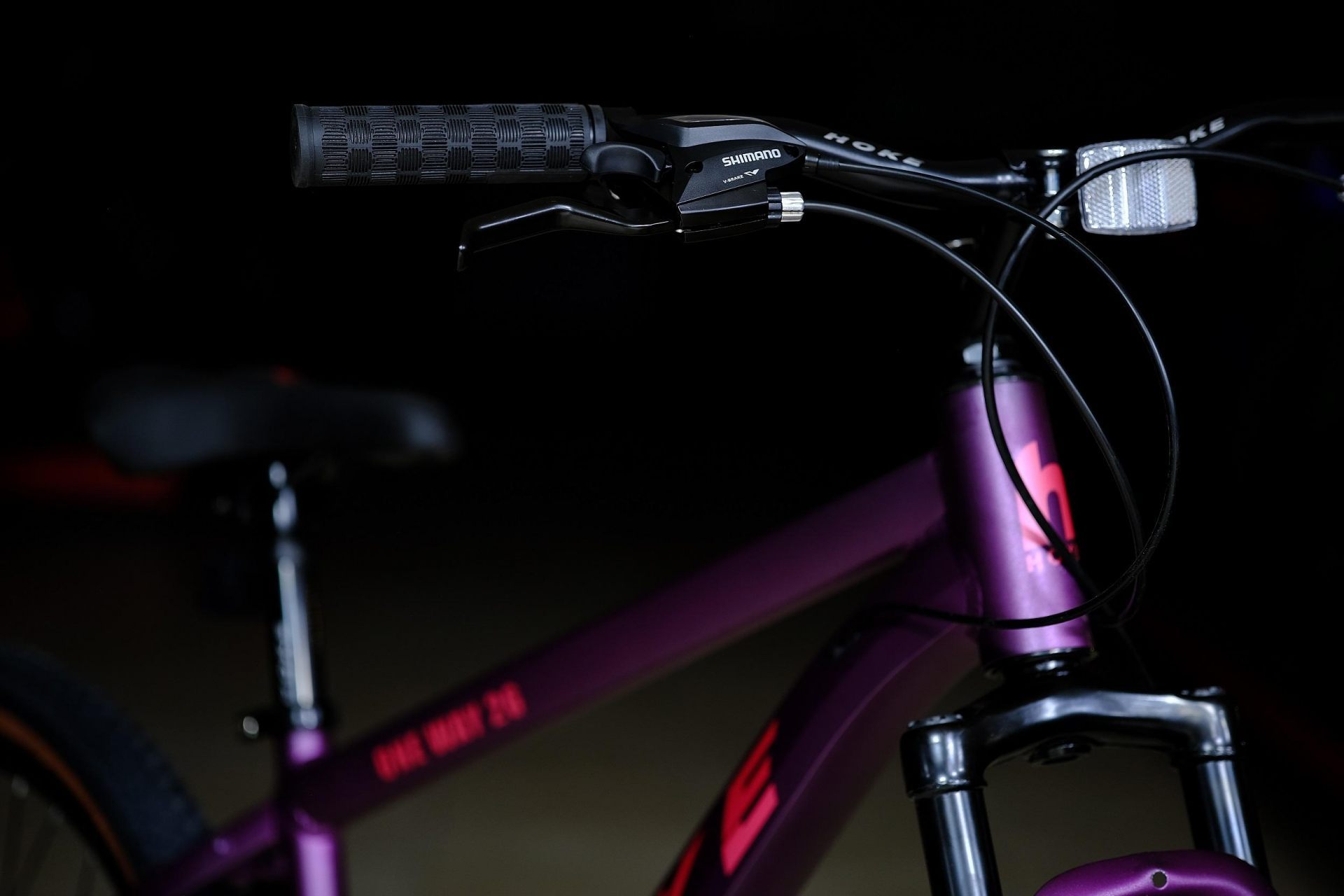 Манетка Shimano Altus ST-EF-500 оригинал HOKE ONE WAY 26 матовый фиолетовый-розовый