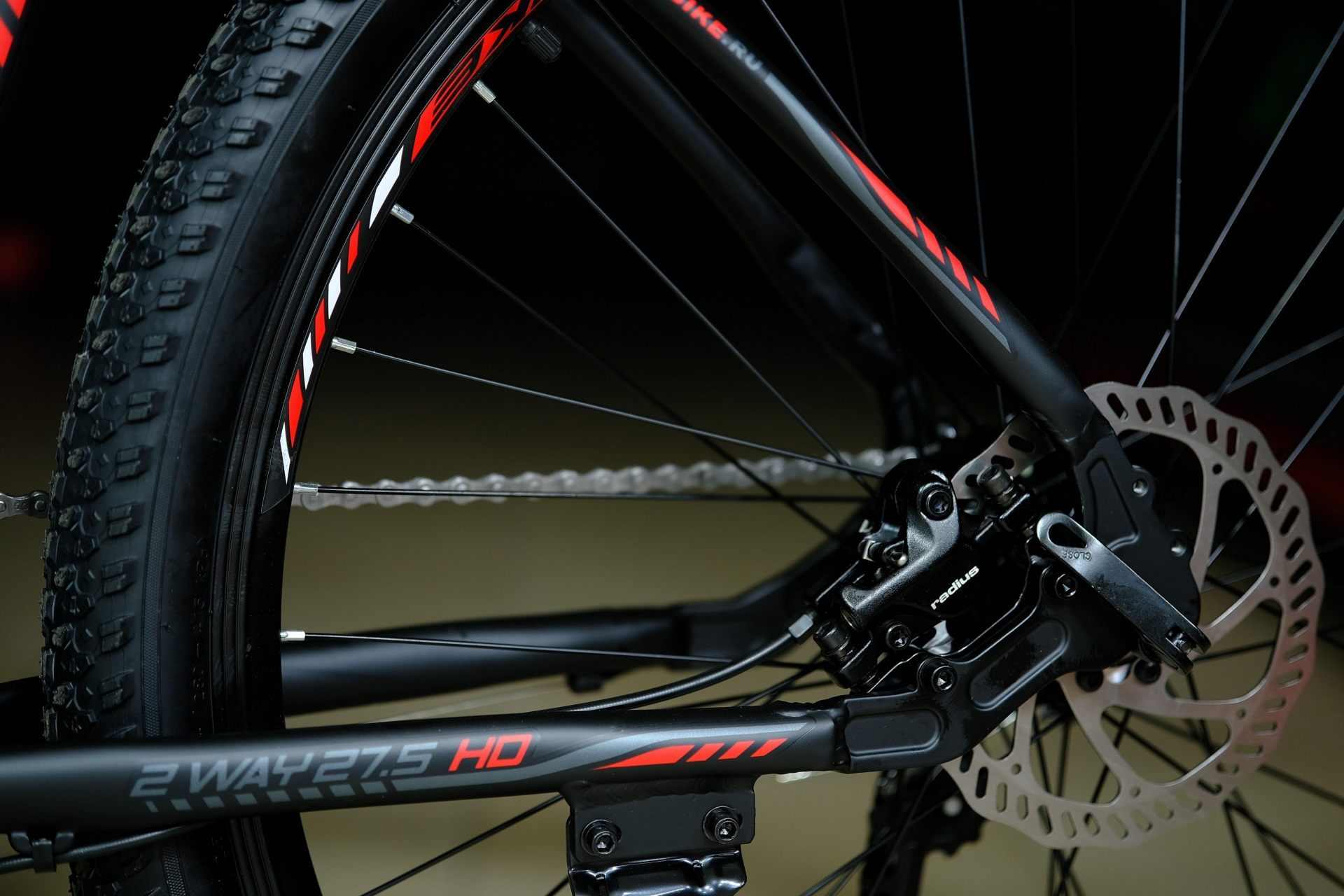 Тормоз гидравлический Radius 160мм
 HOKE 2 Way 27,5 HD 17